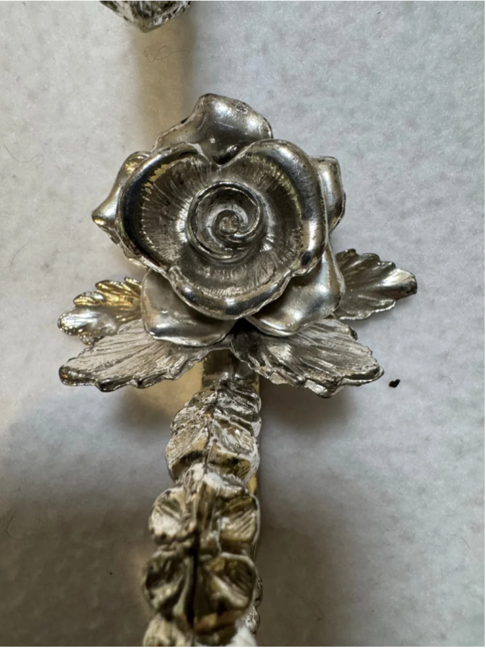 Unbranded Silver Rose Napkin Rings Set of 8